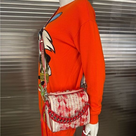 Authentic Alexander McQueen Vintage Shoulder Bag Tweed Leather - Picture 12 of 13